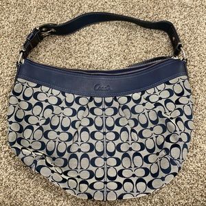 Coach navy blue purse